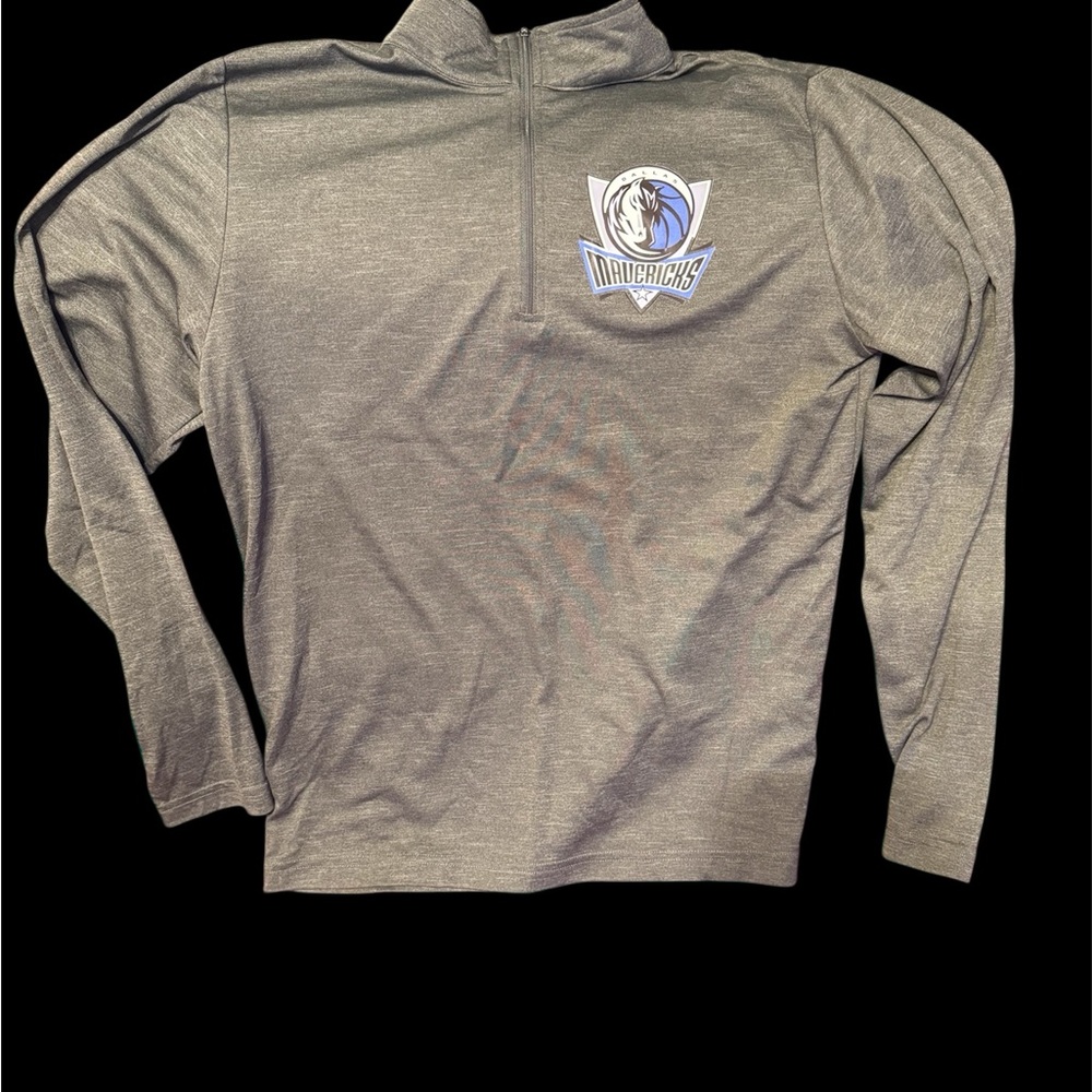 Gray Mavericks Quarter-Zip Pullover